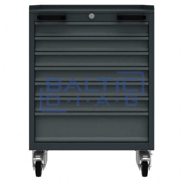 Mobile workshop cabinet with seven drawers Valkenpower