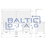 Workbench with perforated panel Valkenpower ver. 2