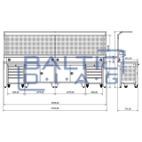 Workbench with perforated panel Valkenpower ver. 3