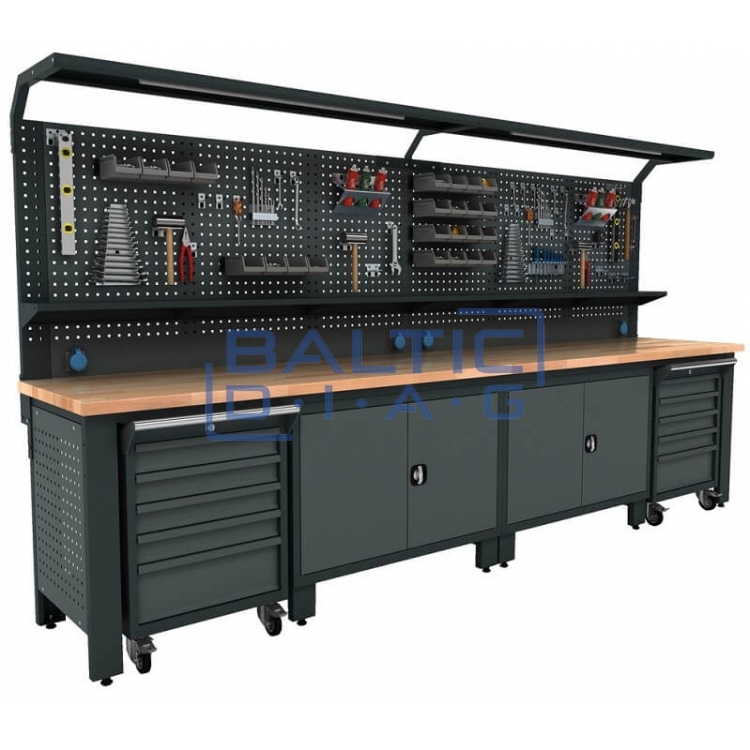 Workbench with perforated panel Valkenpower ver. 3