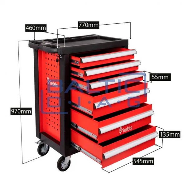 Professional tool cabinet Redats 6 drawers