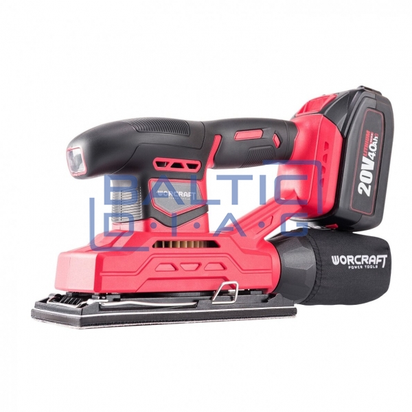 Cordless sander orbital 94X185MM 20V LI-ION