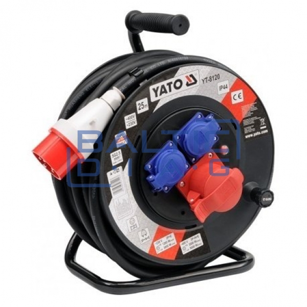 Extension cord with coil 25m 5G2.5mm² 230 / 400V