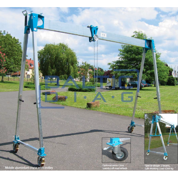 Mobilus aliuminis kranas 535
