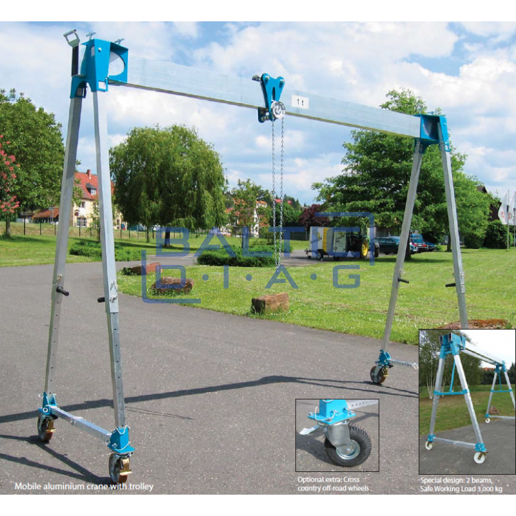 Mobilus aliuminis kranas 535