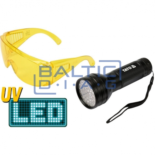 Прожектор LED51 + УФ-очки для обнаружения утечек системы кондиционирования
