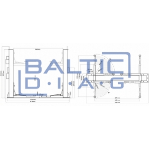 Electrohydraulic two post lfit Weber Expert SJC-10XL Electrohydraulic two post lfit Weber Expert SJC-10XL
