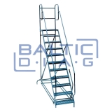 Mobile ladder for tire service 10-step