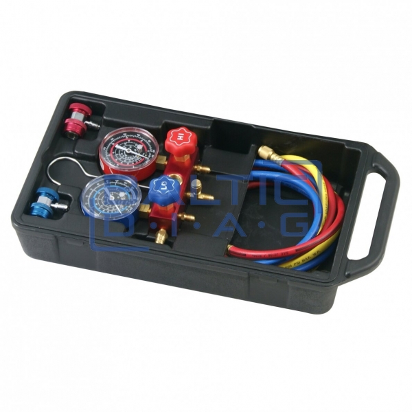 R134A/R12 filling device for air conditioners