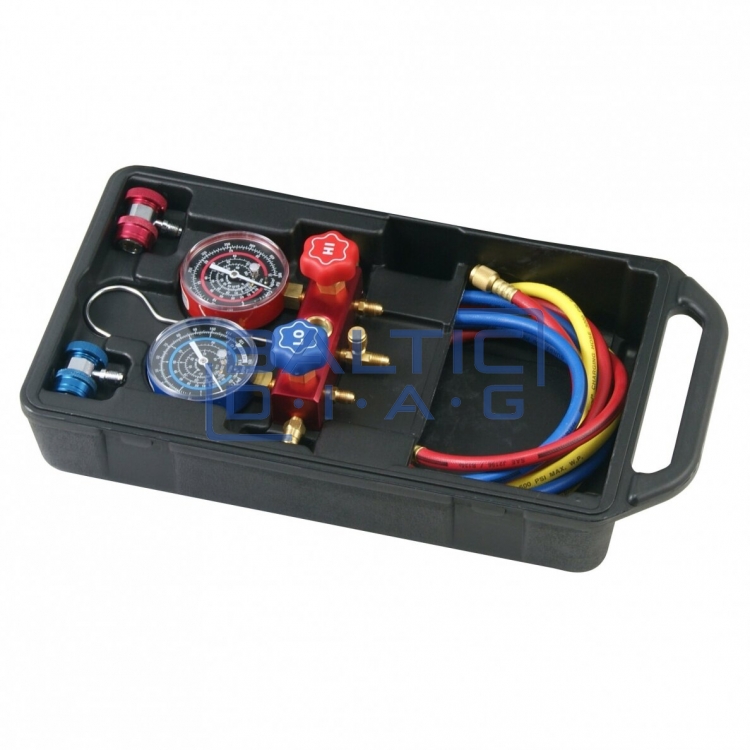 R134A/R12 filling device for air conditioners
