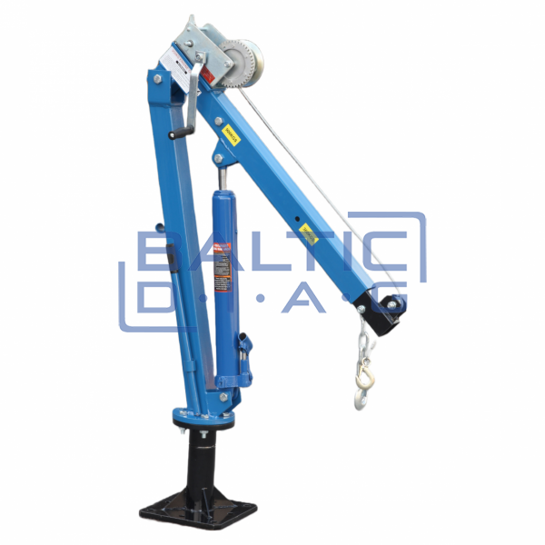 Hydraulic crane 0.9t with manual winch