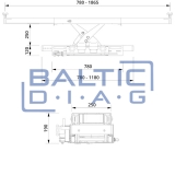 Pneumo-hidraulinis ašies keltuvas AC Hydraulic SD20PHL-W 2.0t