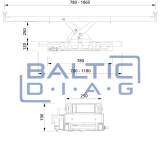 Пневмогидравлический подъемник оси AC Hydraulic SD20PHL-W 2.0т