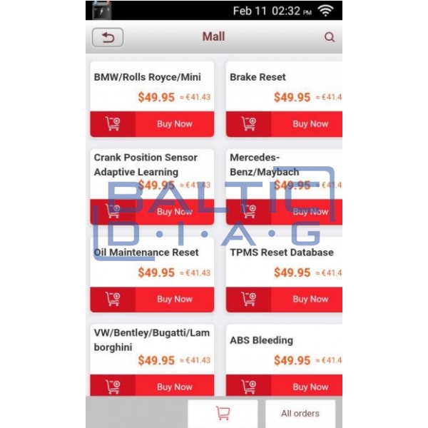 Vehicle diagnostic equipment Launch Creader Professional Elite EURO 3