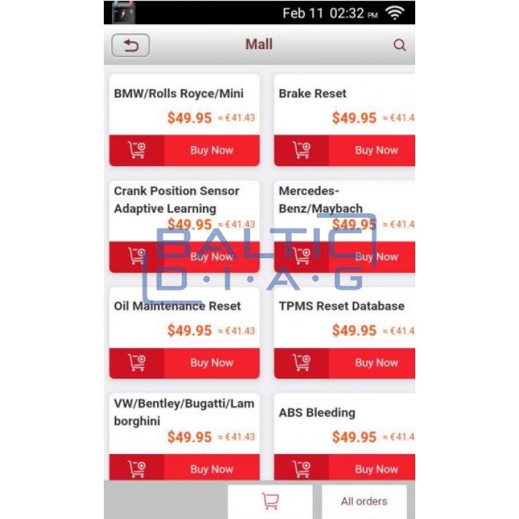 Оборудование для автомобильной диагностики Launch Creader Professional Elite EURO 3