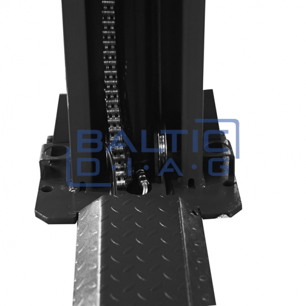 Two column post lift with electromagnetic locking, 2 + 3 - stage claws 4t BD-4000EL3