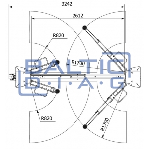 Two-post lift ATH-Comfort 2.55XL