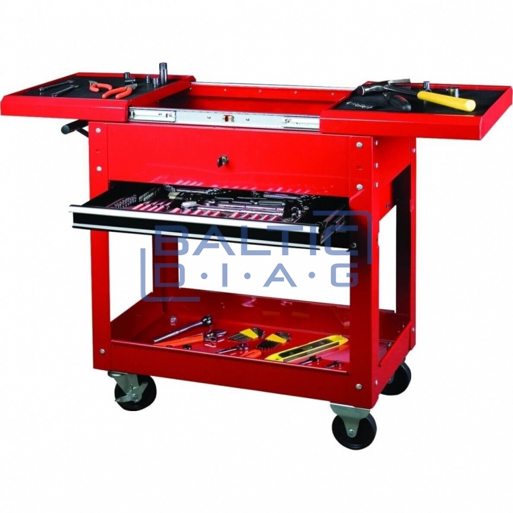 Trolley for tools, two drawers