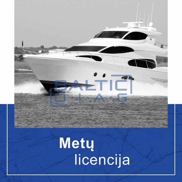Vandens (jūrų) transporto duomenų bazė Jaltest Marine - metams