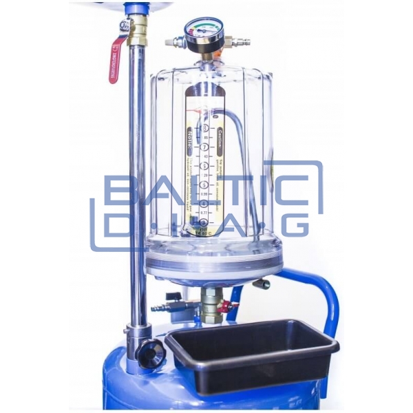 Pneumatic waste oil collection tank with plastic reservoir Castex 80 liters