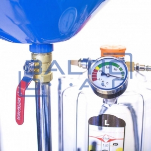 Air-operated pneumatic waste oil drainer with plastic cover, Castex 80l