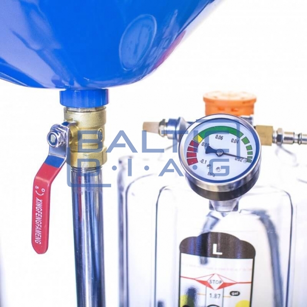 Air-operated pneumatic waste oil drainer with plastic cover, Castex 80l
