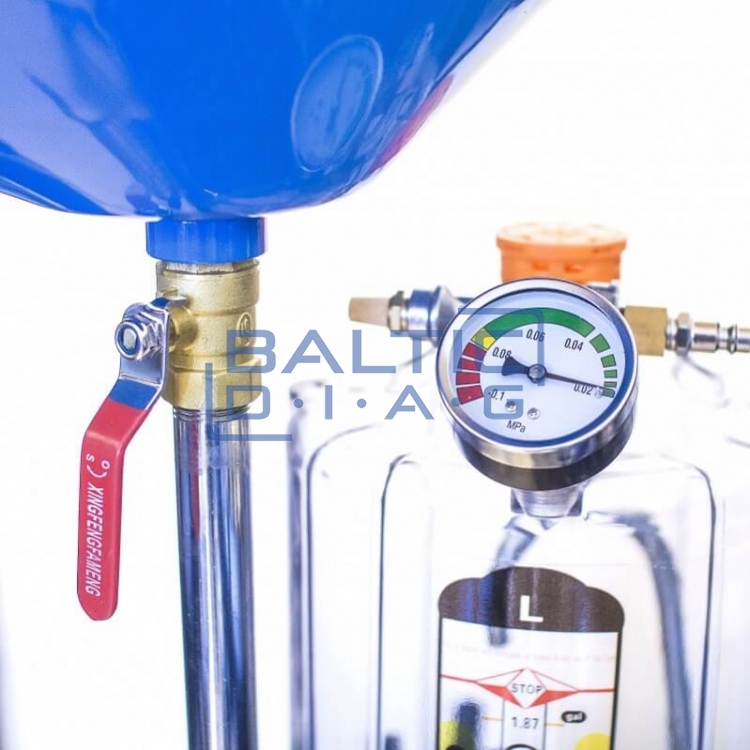 Pneumatinė panaudotos alyvos surinkimo talpa su plastikiniu indu, Castex 80l