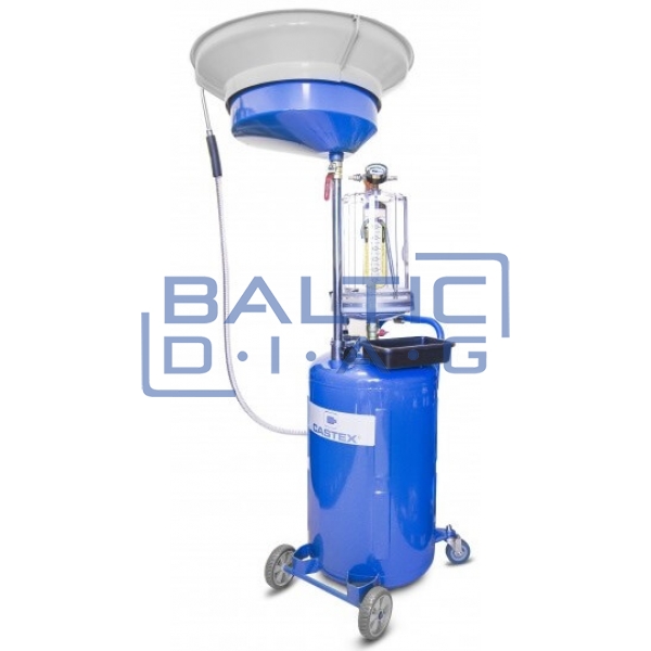 Pneumatic waste oil collection tank with plastic reservoir Castex 80 liters