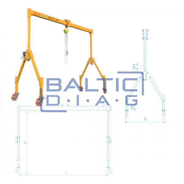 Mobile gantry crane Delta 100
