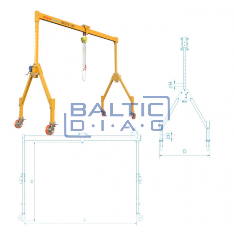 Mobile gantry crane Delta 100
