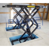 Recessed double scissor lift BD-S4, 3500 kg