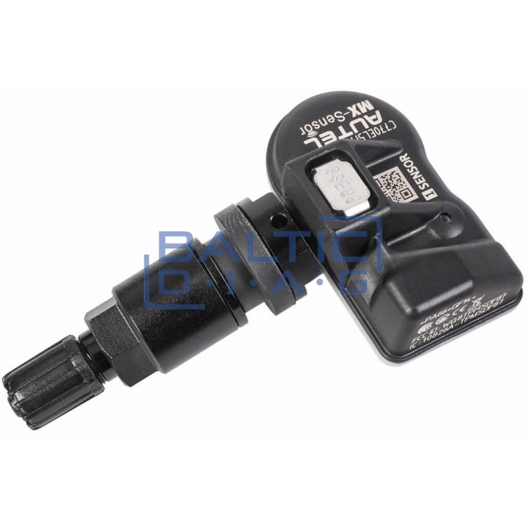Juodas padangų slėgio jutiklis TMPS MX-Sensor 433MHz / 315MHz