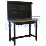 Workbench with perforated wall