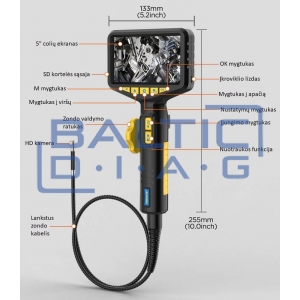 Endoskopas su lankstomu zondu Autool SVB305 Endoskopas su lankstomu zondu Autool SVB305