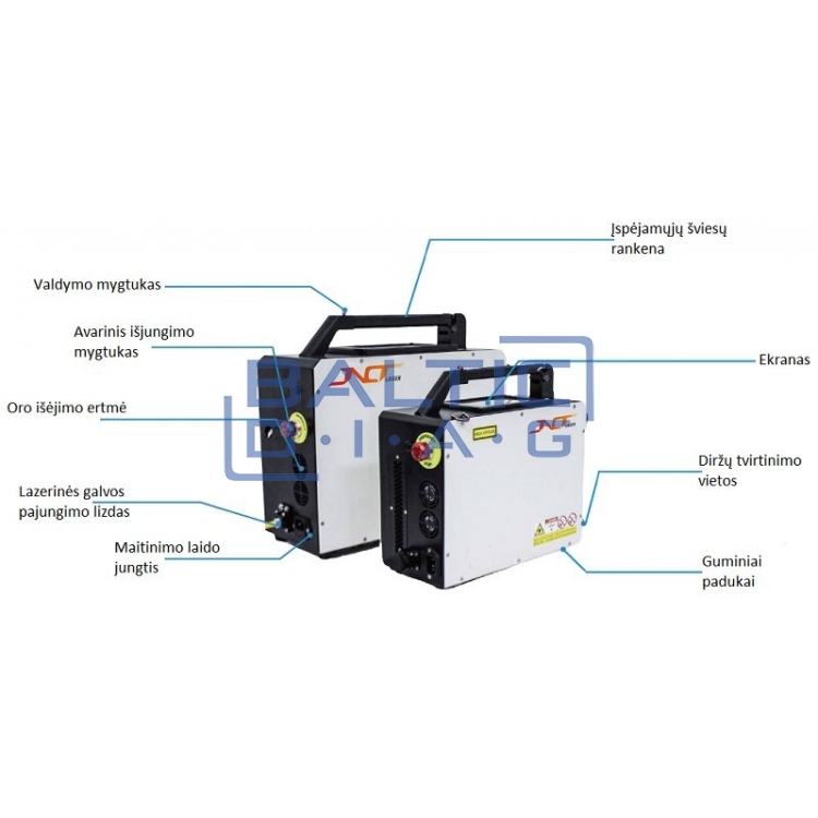 Portable laser rust removal device JNCT P-50W