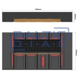 Professional workbench set 31 pcs.