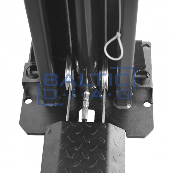 Double column lifter with mechanical claw locking and 2 + 3 stage claws, 4T BD-4000M3