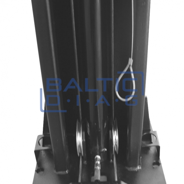 Double column lifter with mechanical claw locking and 2 + 3 stage claws, 4T BD-4000M3
