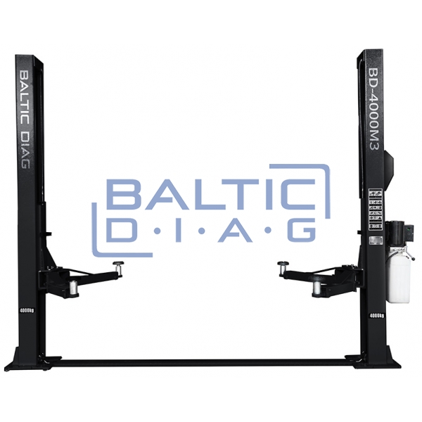 Double column lifter with mechanical claw locking and 2 + 3 stage claws, 4T BD-4000M3