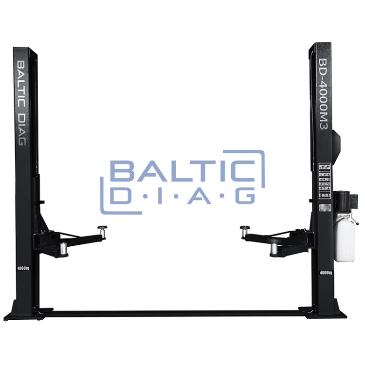 Double column lifter with mechanical claw locking and 2 + 3 stage claws, 4T BD-4000M3