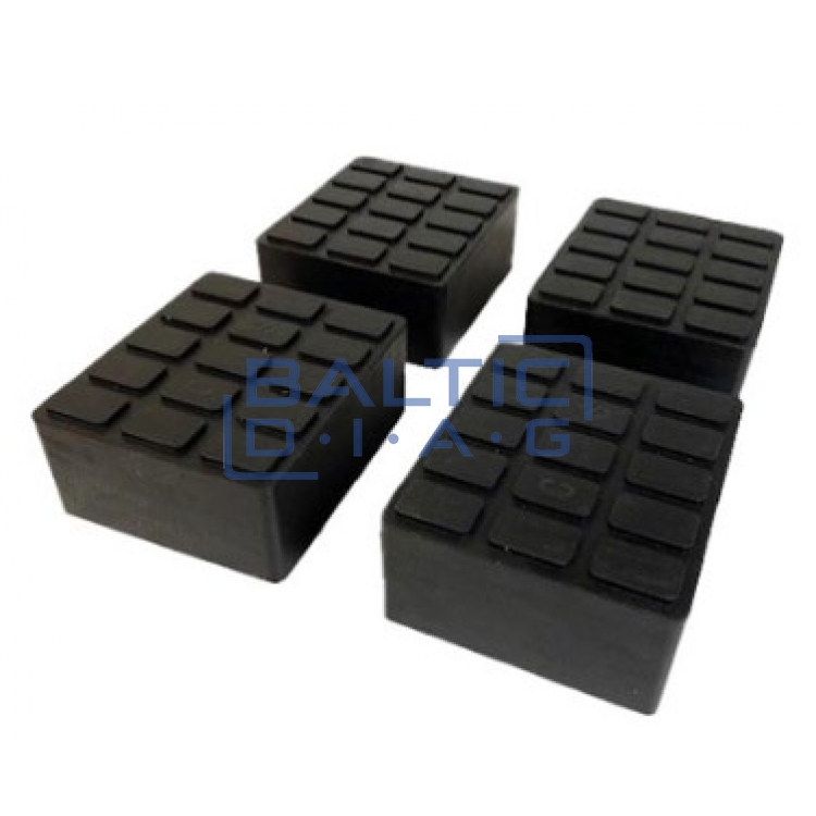 Rubber lift pad 110 x 110 x 50 mm