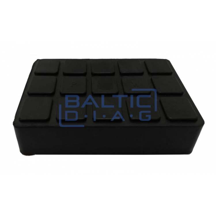 Guminis keltuvo padas 110 x 110 x 25 mm