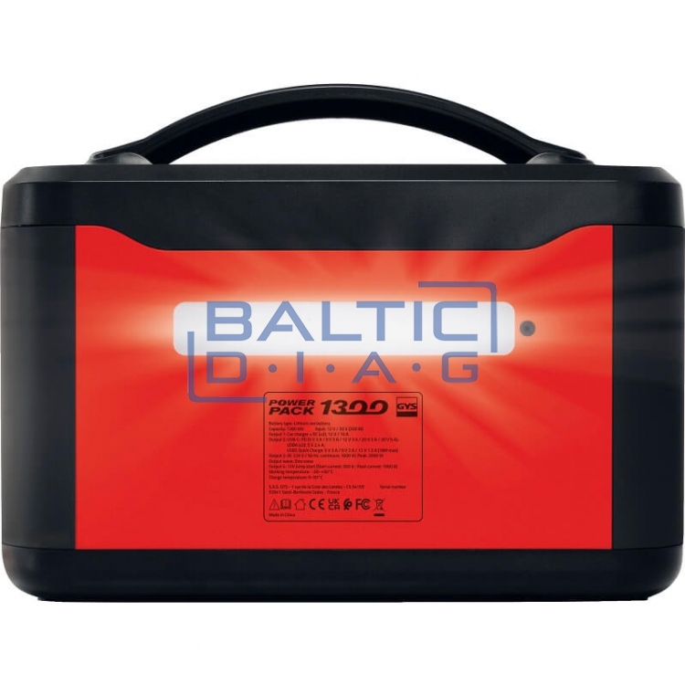 Išorinė maitinimo baterija 24V GYS Power Pack 1300 įvairiems elektroniniams prietaisams