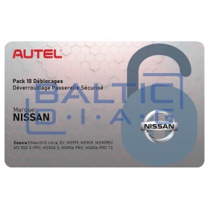 Nissan Gateway (SGW) prisijungimo kortelės, Autel
