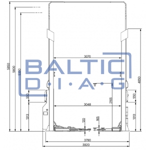 Dviejų kolonų keltuvas ATH Matrix 2.65 Dviejų kolonų keltuvas ATH Matrix 2.65