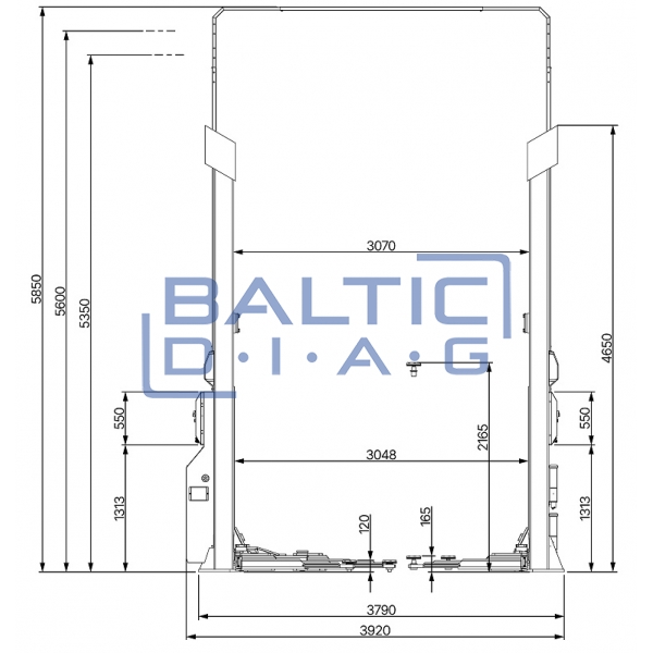 Dviejų kolonų keltuvas ATH Matrix 2.65