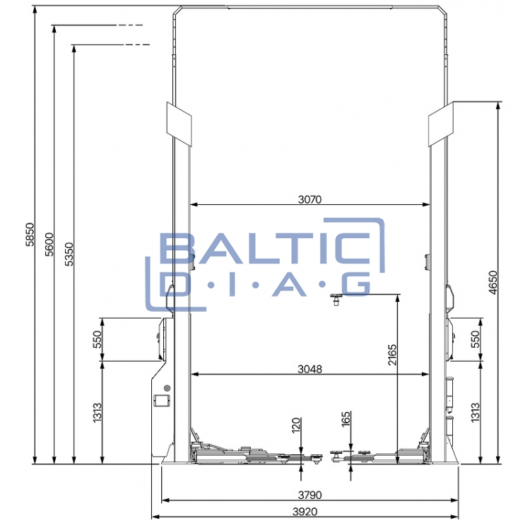 Dviejų kolonų keltuvas ATH Matrix 2.65