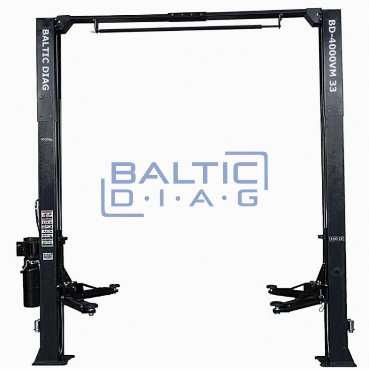 Double post lift with over top synchronization and 3 + 3 arms, 4T BD-4000VM33