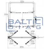 Two post lift for minibuses, 5T BD-5000VM