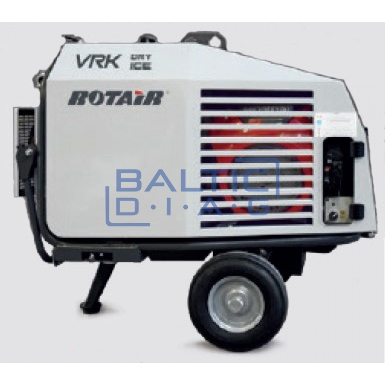 Mobile air compressor for dry ice cleaning equipment VRK Dry Ice